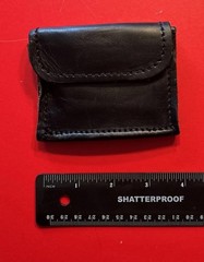 Black Leather Duty Belt Protective Glove Case Pouch Holder Admin Used