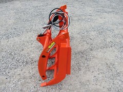 48″ Root Rake Clam Grapple and 42″ Long Pallet Forks Attachment ComboQuickAttach