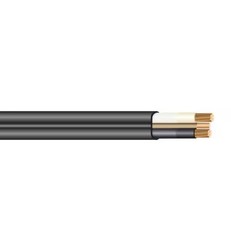 50 Ft. 6/2 Black Stranded Cerromax Slipwire Copper NM-B Wire With Ground 600V