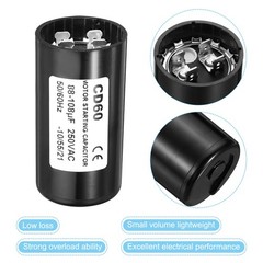 2 x Motor Start Capacitor 88-108uF/Mfd 250VAC 50/60Hz CD60 Run Capacitor