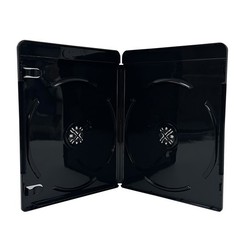 10 PREMIUM GLOSSY Black 4K Blu-Ray Double Cases 11MM **1-3 DAYS