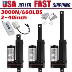 DC 12V Linear Actuator Heavy Duty Stroke 2″~40″ 1000MM 3000N 660lbs Waterproof
