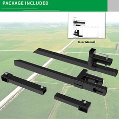 1500lbs 43″ Tractor Clamp on Pallet Forks Skid Steer Loader Bucket Quick Attach