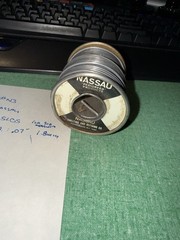 1.5 lbs Nassau Smelting & Refining Co, Rosin Core Solder Lashing wire #n3