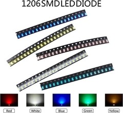 (5 Colors X 40 Pcs = 200 Pcs) 1206 SMD LED Diode Lights Assorted Kit (Mini Chip