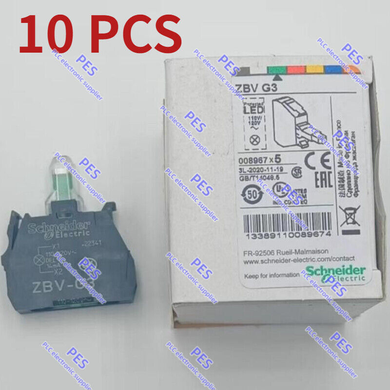 10 PCS Brand New Schneider LED ZBVG3 IN BOX FAST SHIPPING