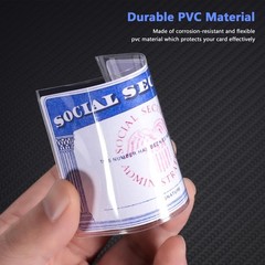 6 Pack Card Protector Social Security, Medicare, Credit & Driver’s License Sl…