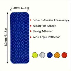 20pcs High Visibility Reflective Tape, Waterproof, Nighttime Visibility Decals