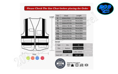 WAREHOUSE STAFF Reflective Safety Vest High Visibility Zipper Front w/Pockets