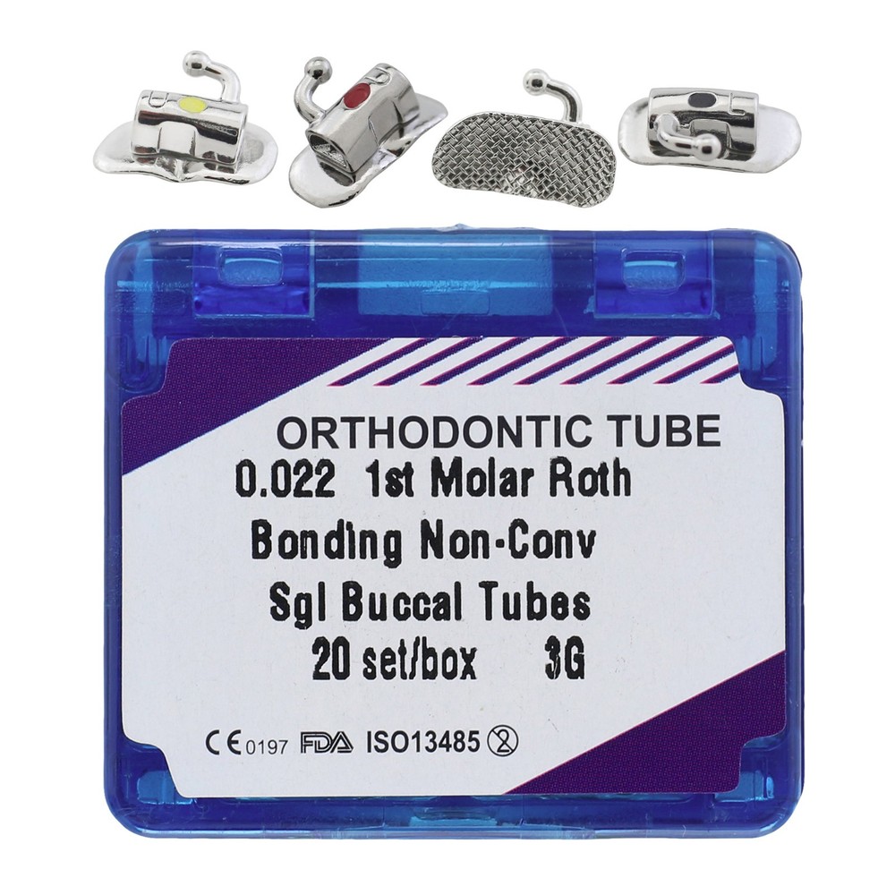 Tubos de ortodoncia Orthodontic Tubes 1st 2nd Molar Roth MBT 022 Low Profile 3G