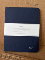 Shinola Detroit Motorcycle Club Lined Pages Journal Notebook Linen Navy Blue New