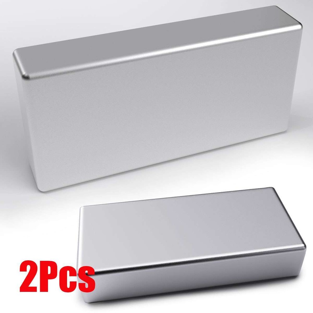 2pcs Block Magnets Super Strong N52 Neodymium Large Magnet Rare Earth 50x25x10mm