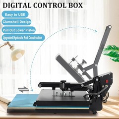 16″ x 24″ Digital Clamshell T-shirt Heat Press Machine Sublimation Transfer DIY