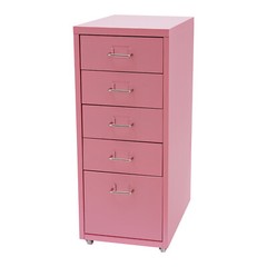 Metal File Storage Cabinet, 5 Drawer Under Desk Filing Cabinets with Wheels