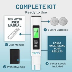 4-in-1 TDS Meter Digital Water Tester for Drinking Water | Accurate 0–9990 PPM..