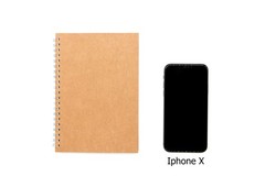 Soft Cover Spiral Notebook Journal 2-Pack, Blank Sketch Book Pack of 2, Brown