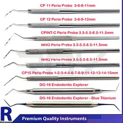 MEDSPO Diagnostic Periodontal Probes Dental Explorer Scalers Williams CP12 CE
