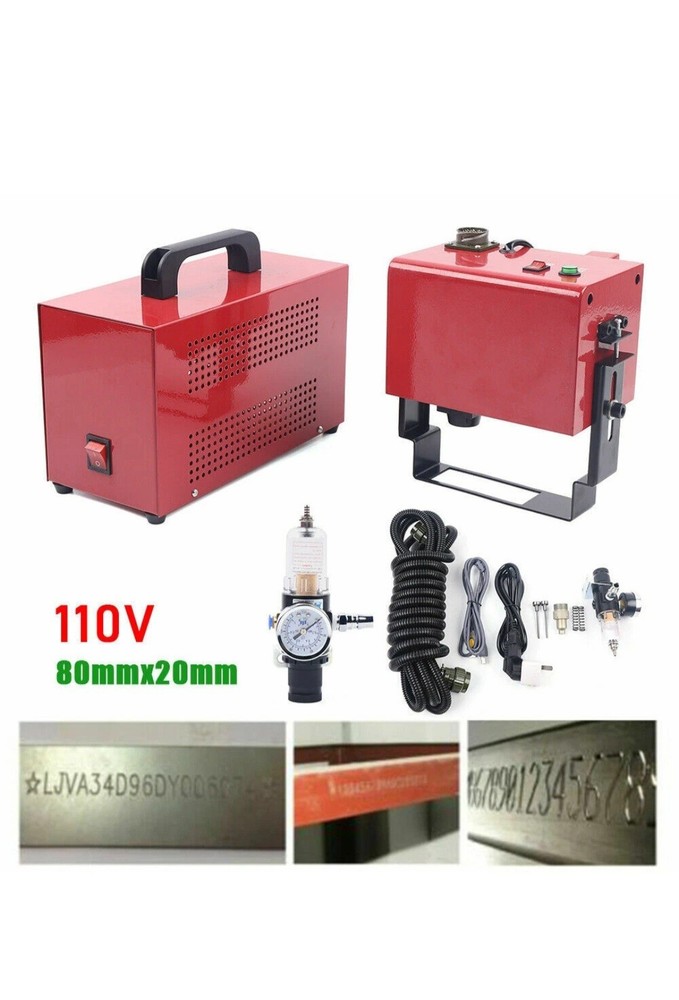 300W 110V KT-PH03 Pneumatic Dot Peen Marking Machine for VIN Code Chassis Number