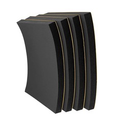 4Pcs Neoprene Foam Padding Sheet 3/4in 12x8in Self Adhesive Anti Vibration Black
