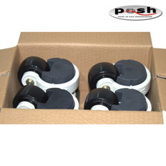 DeXuan MLC-80F-NY 8 pack Leveling Casters- 4400lbs Nylon Wheel Heavy Duty Caster