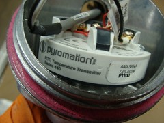 PYROMATION RTD TEMP TRANSMITTER 440-385U-S(0-400)F SER 440 PT100