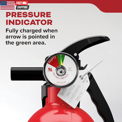Kidde Basic 110 Fire Extinguisher for Home, 1-A:10-B:C, FA110G, 1 Pack | Residen