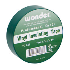 FindTape Wonder Professional Grade Vinyl Electrical Tape [7 mils thick]: 3/4 in.