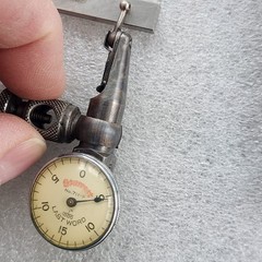 Vintage The L.S. STARRETT Co. Last Word Universal Indicator & Case.