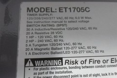 Intermatic ET1705C 120-277VAC 30 A 7 Day Maximum Electronic Timer