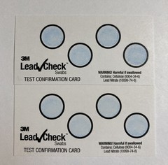 3M Lead Check Instant Lead Testing Swab Kit. Contains 8 Swabs. NEW