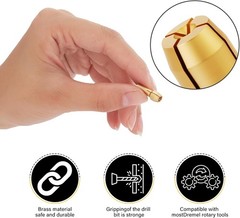 15pc Rotary Tool Collet Set – Keyless Chuck & Brass Collets for 4486 4485