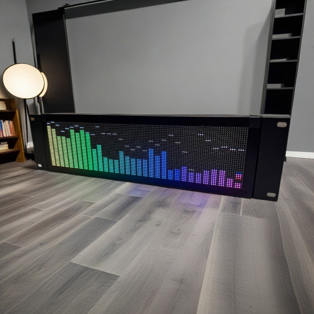 Full Color Music Spectrum Display Rhythm Light 3U with Mounting Bracket
