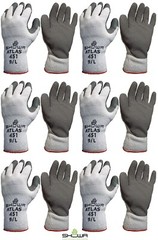 Showa 451 Therma Insulated Cold Weather Palm Coated Winter Work Gloves S-XL 6 PR
