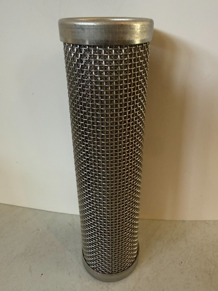 Stainless Steel Line Strainer Screen Filter 4-1/4″ Long Unknown Model NOS