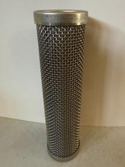 Stainless Steel Line Strainer Screen Filter 4-1/4″ Long Unknown Model NOS