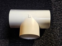 (QTY 10) Nibco 401-025 2-1/2 Inch Slip x Slip x Slip Schedule 40 PVC Tee White