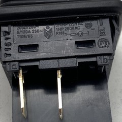 Marquardt 1932.3130-00 Black IP40 Rocker Switch DPST ON-OFF 16A 125/250V