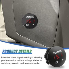 High-Quality 12V Battery Voltage Tester – Rugged, Lightweight & Easy to Install