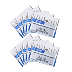10PCS/Kit Dental Diamond Burs Kit FG101-FG117 fit Handpiece AZDENT