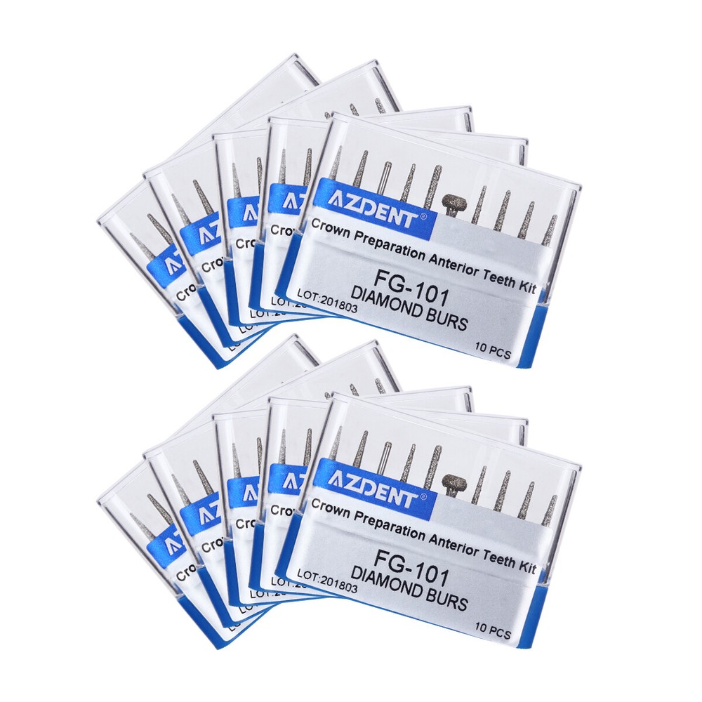AZDENT Dental Diamond Bur Preposition Polishing Minimal invasive for High Speed