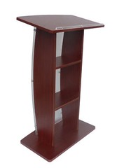 Returned Item! Wood Acrylic Podium Church Pulpit Lectern Curved School Event