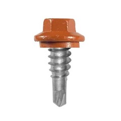 Metal Roofing Stitch Lap Screws #14 x 7/8″ Painted Hex Head EPDM Washer
