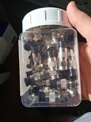 (50-Pk) Ideal RG6 F-Compression Connectors 89-056