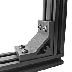 Iverntech 8pcs Corner Bracket 37x50mm for 2040 Aluminum Extrusion 2040, Black