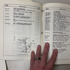 Ford 134 C.I.D. 4-CYLINDER GASOLINE ENGINE PARTS MANUAL CATALOG BOOK LIST Gehl