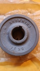 BROWNING BK34×1.125 PULLEY BOLENS 1757129 1.125″ BORE 3.55″ OD CAST IRON [7037E]