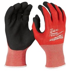 Milwaukee 48-22-8934 Cut Level 3 Dipped Work Gloves – 8″/M – Pack of 6