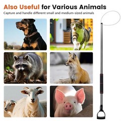 Animal Catch Pole Control Tool – 60″-92″ Adjustable Noose Pole Animal Control…