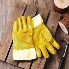 10 Pair Oil Resistant Gloves for Men, Nitrile Heavyweight Fully Coated Work G…