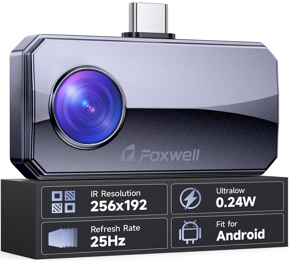 2024 FOXWELL RT100 Camera Thermal Imaging Infrared Camera For Android Type-C